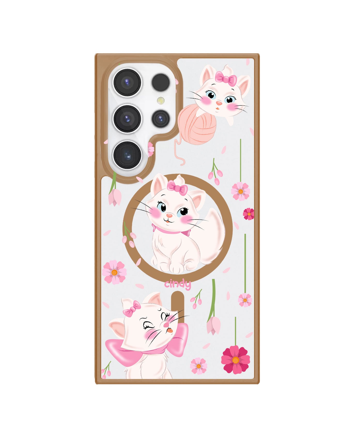 Android Premium Impact Case - Marrie Cat Flower