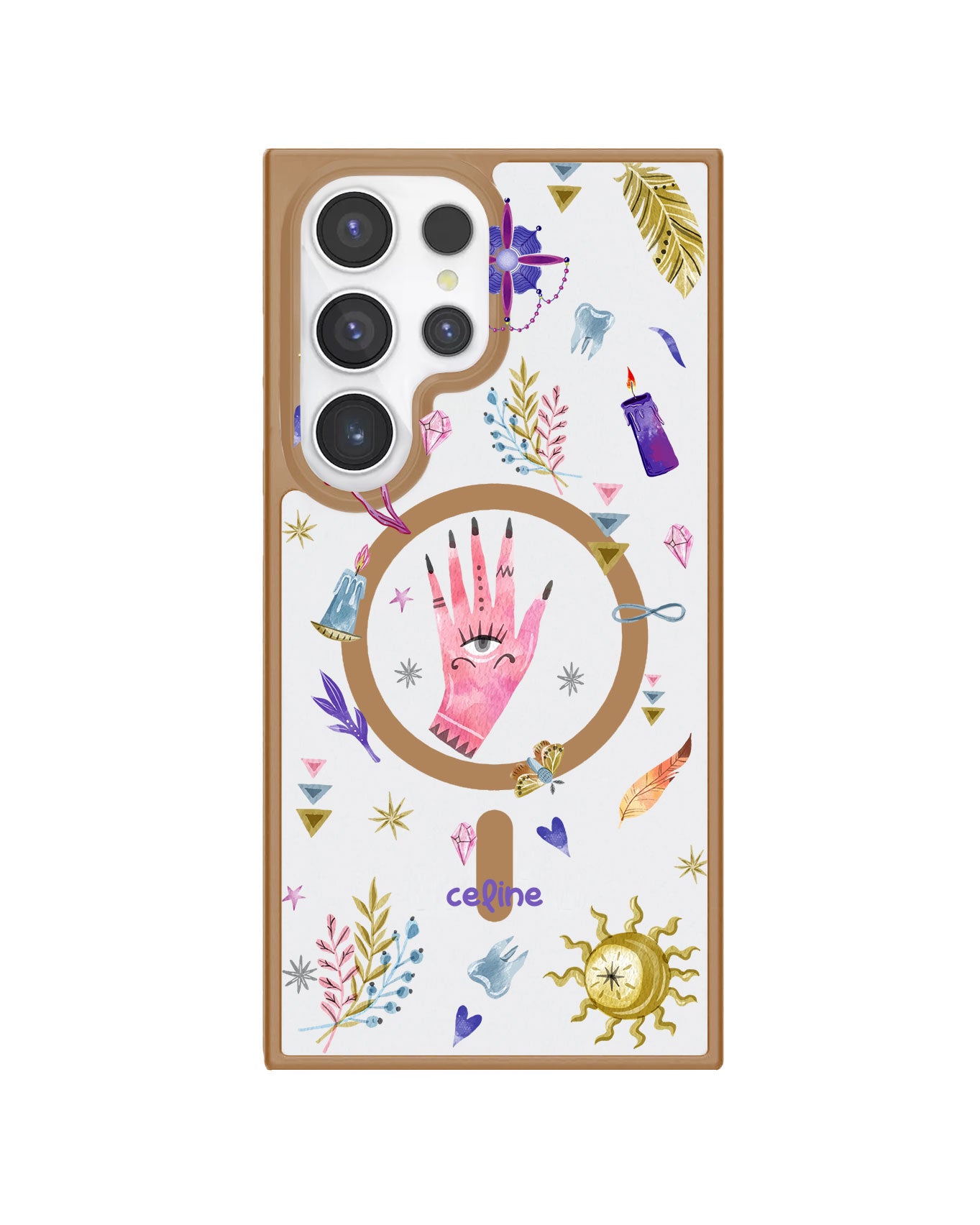 Android Premium Impact Case - Purple Boho