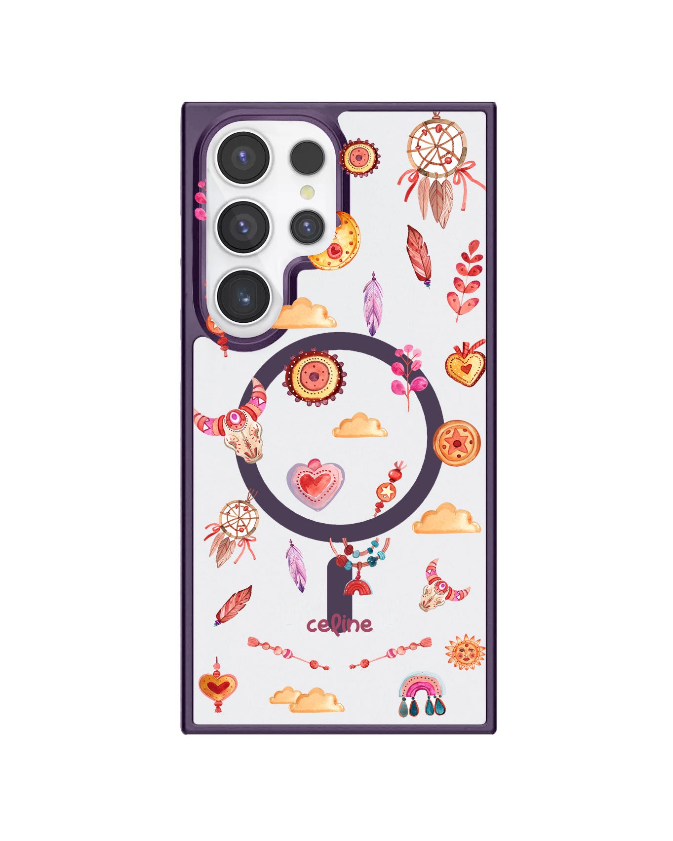 Android Premium Impact Case - Boho Red