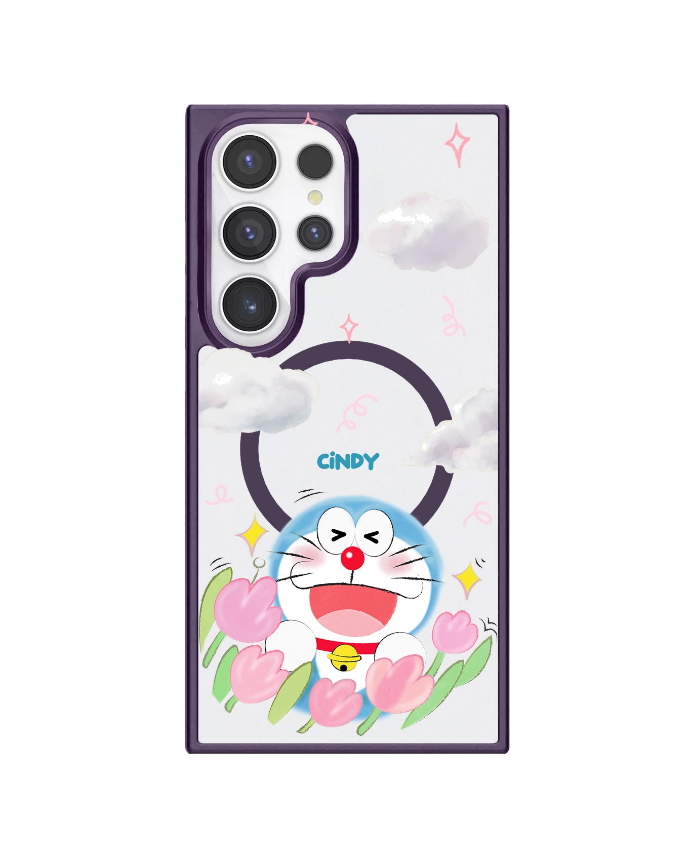 Android Premium Impact Case - Doraemon Dora Flower