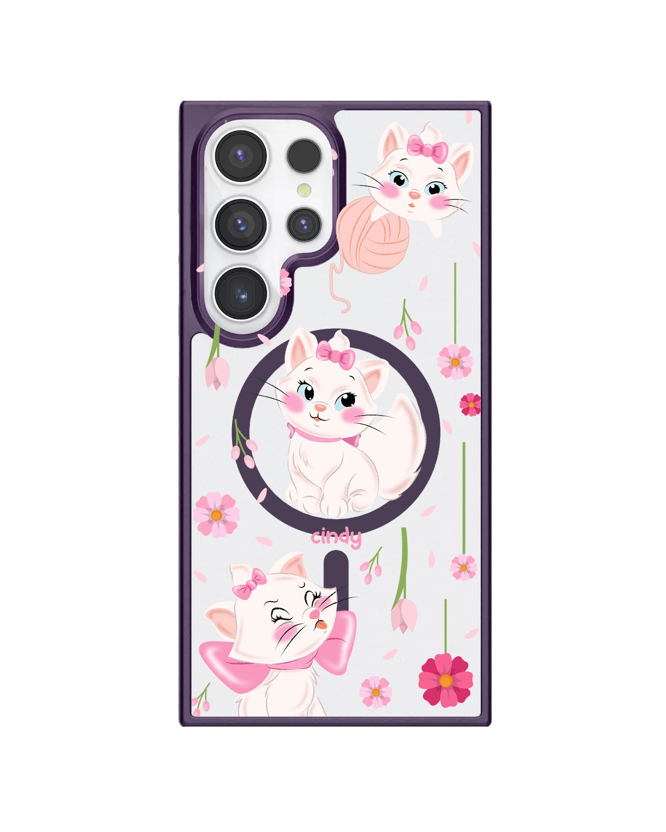Android Premium Impact Case - Marrie Cat Flower