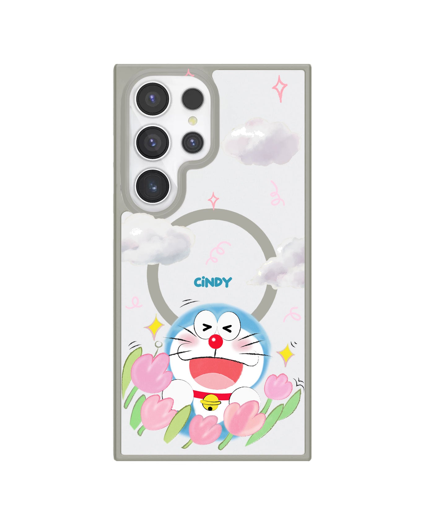 Android Premium Impact Case - Doraemon Dora Flower