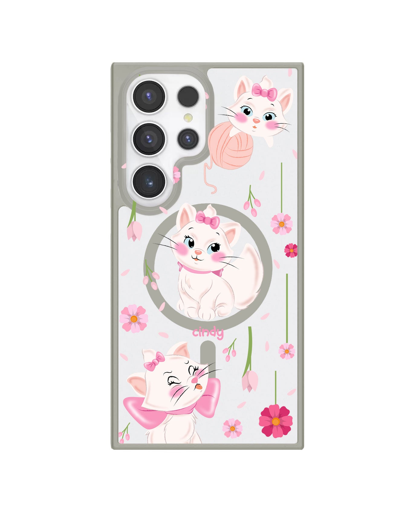 Android Premium Impact Case - Marrie Cat Flower
