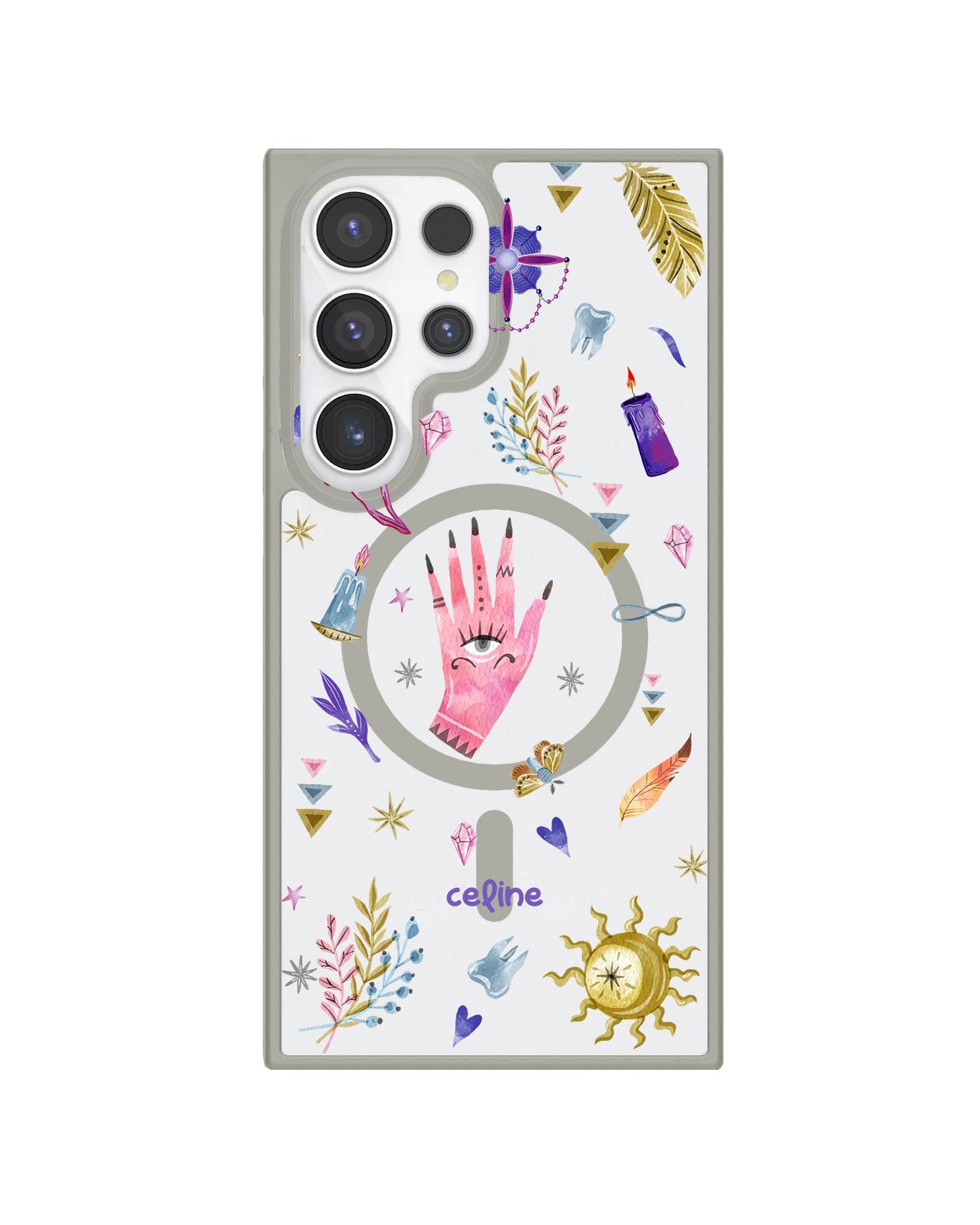 Android Premium Impact Case - Purple Boho