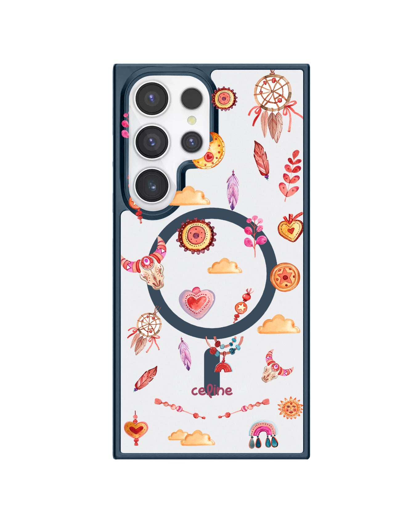 Android Premium Impact Case - Boho Red
