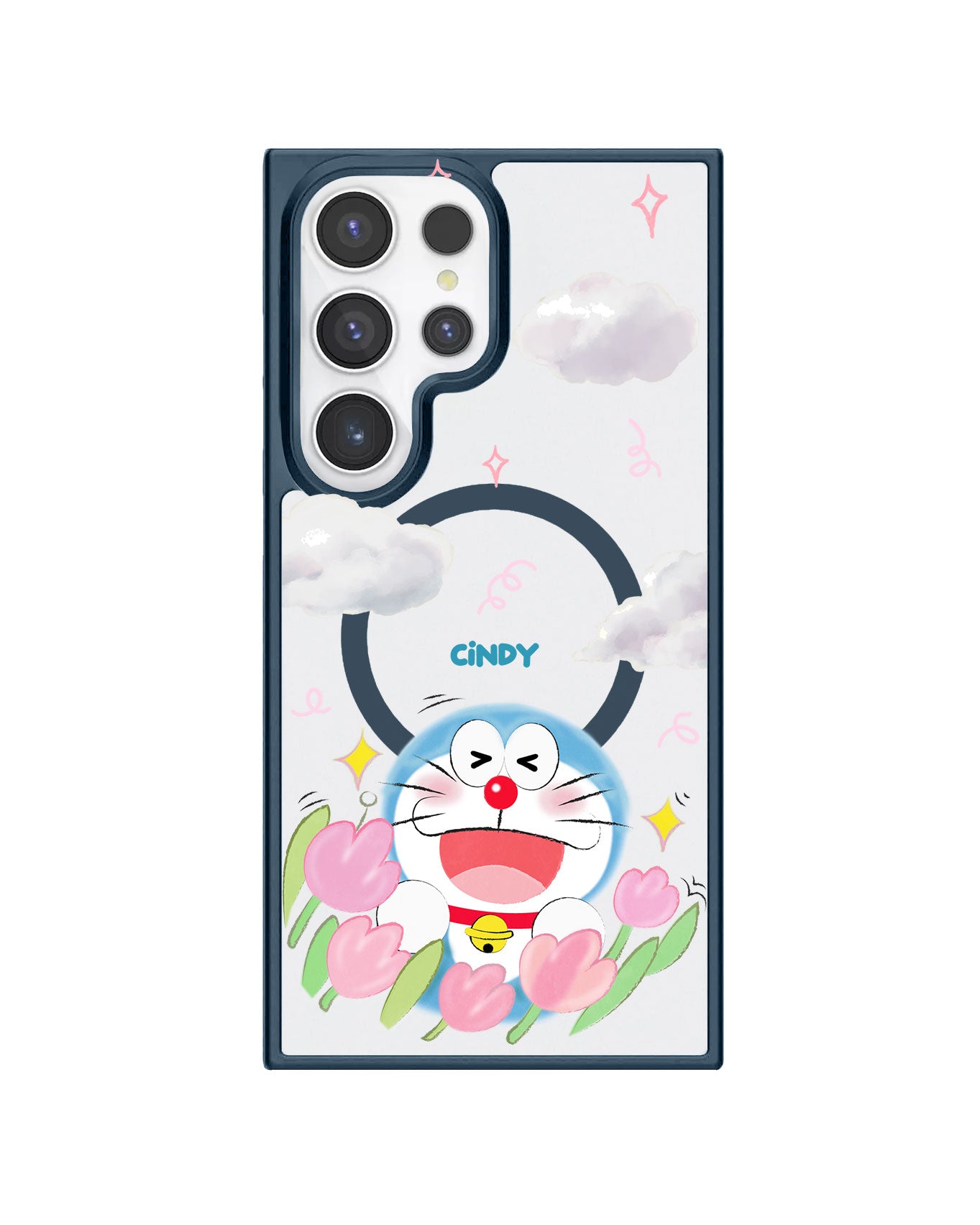 Android Premium Impact Case - Doraemon Dora Flower
