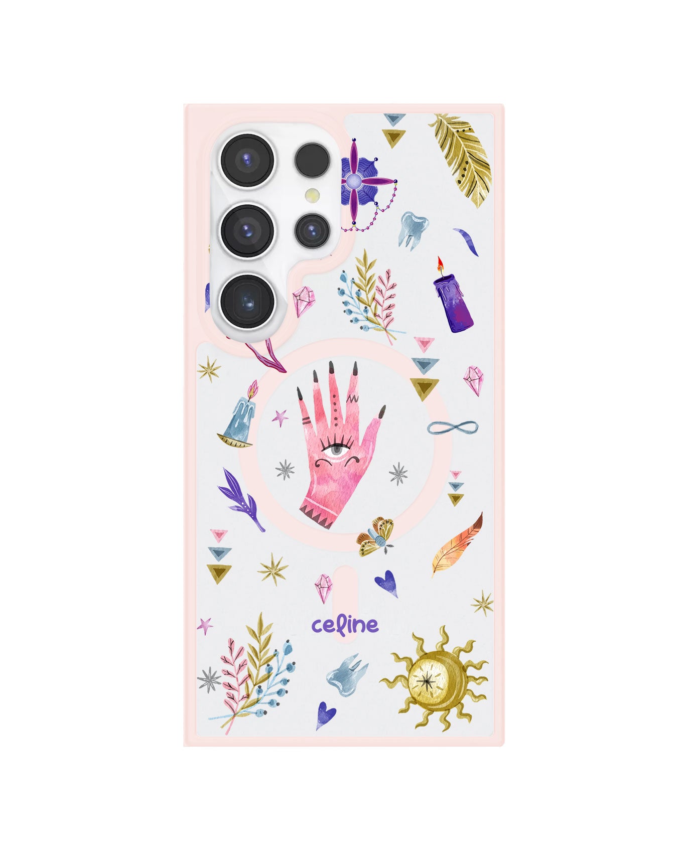Android Premium Impact Case - Purple Boho