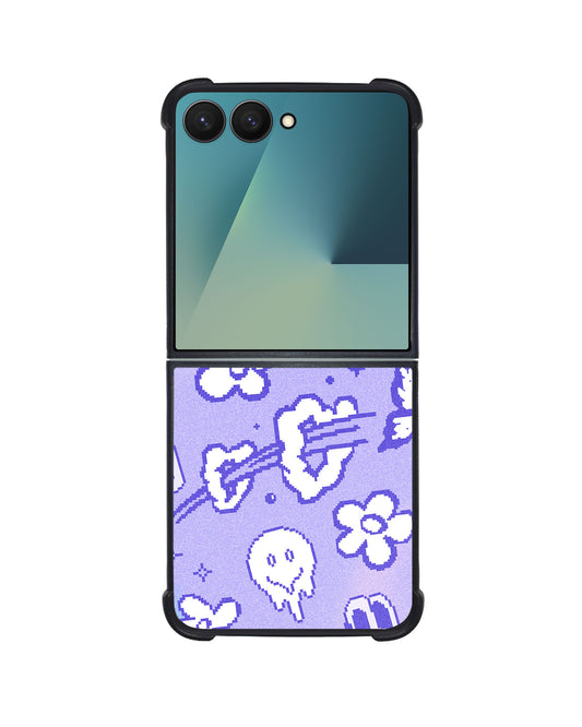 Android Premium Glam Case - Purple Glitch