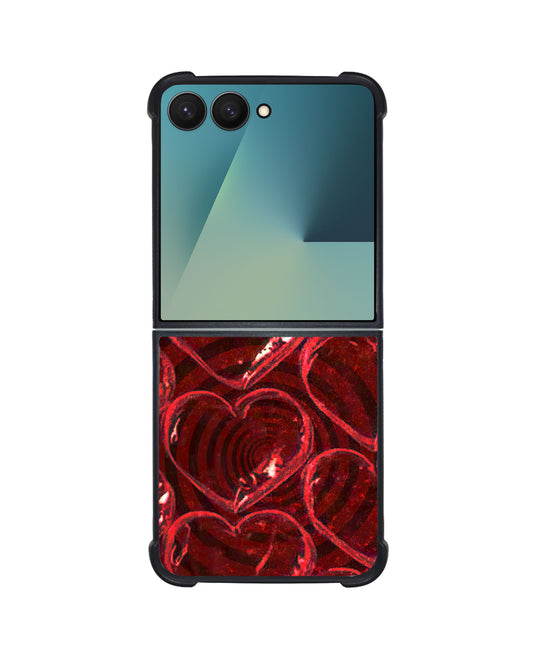Android Premium Glam Case - Spiral Hearts