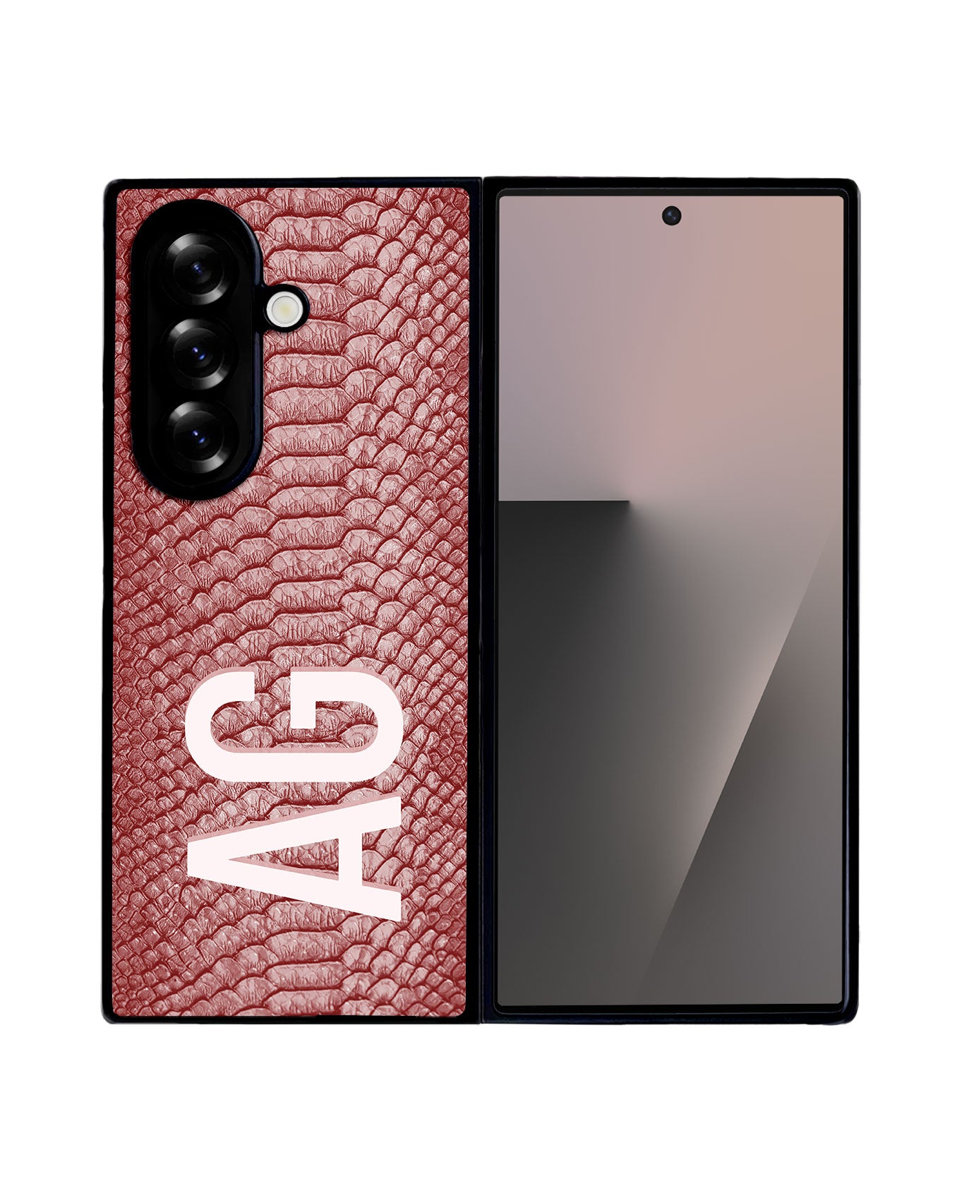 Android Premium Glam Case - Burgundy Serpentine