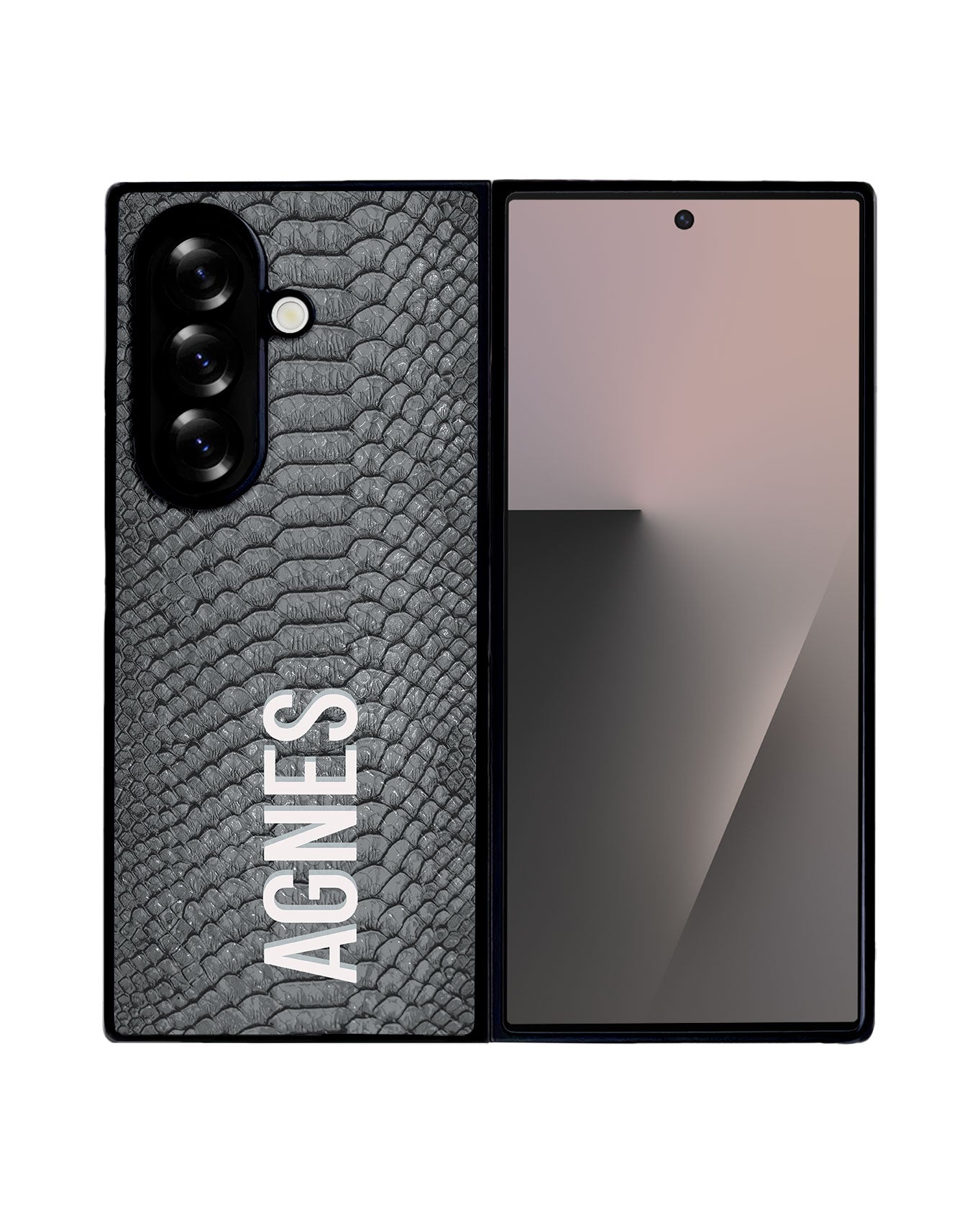 Android Premium Glam Case - Charcoal Serpentine