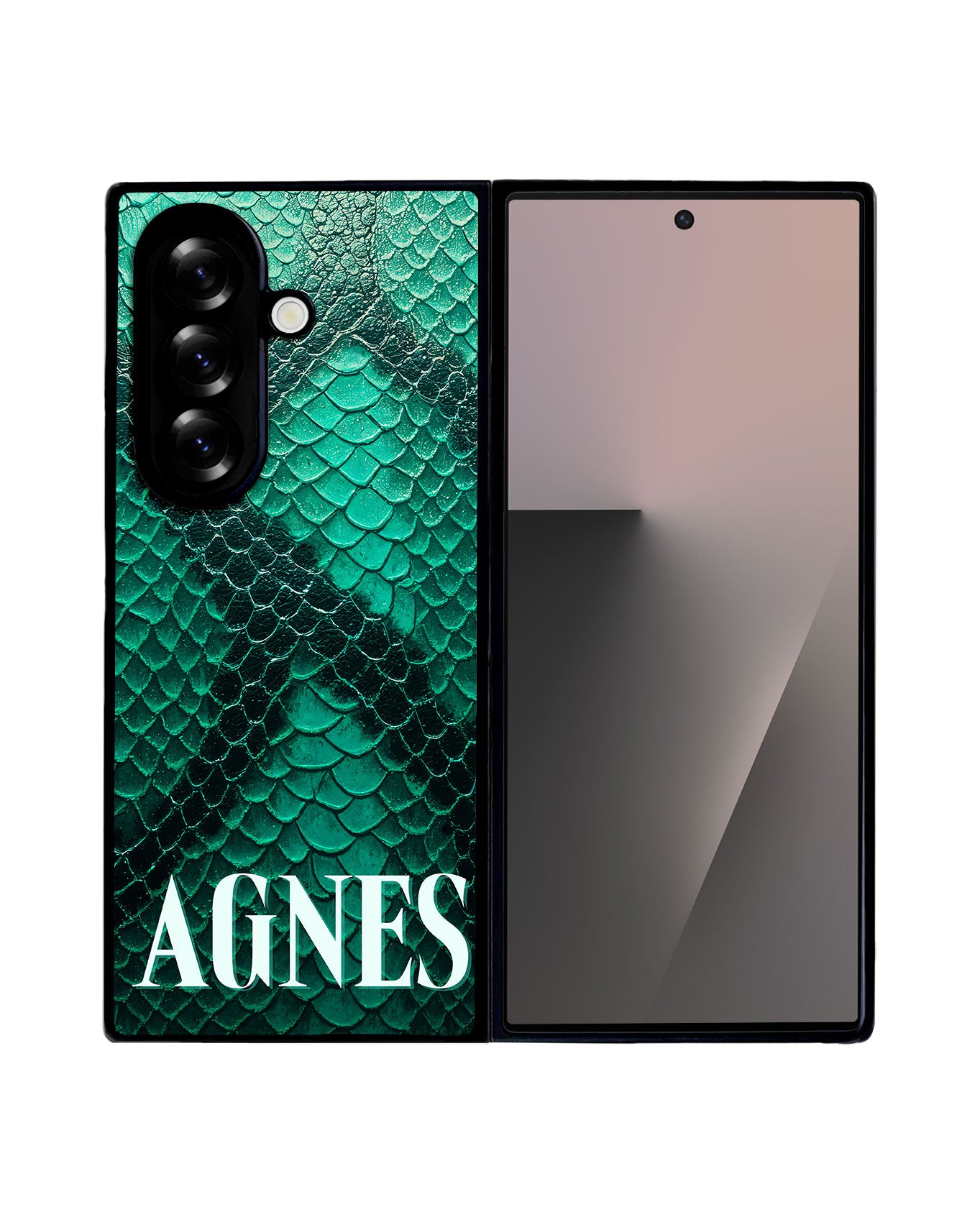 Android Premium Glam Case - Emerald Serpentine