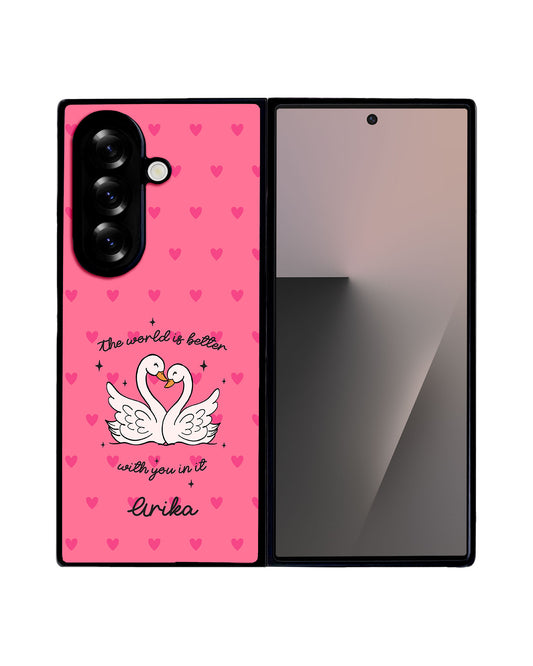 Android Premium Glam Case - Swan Soulmate