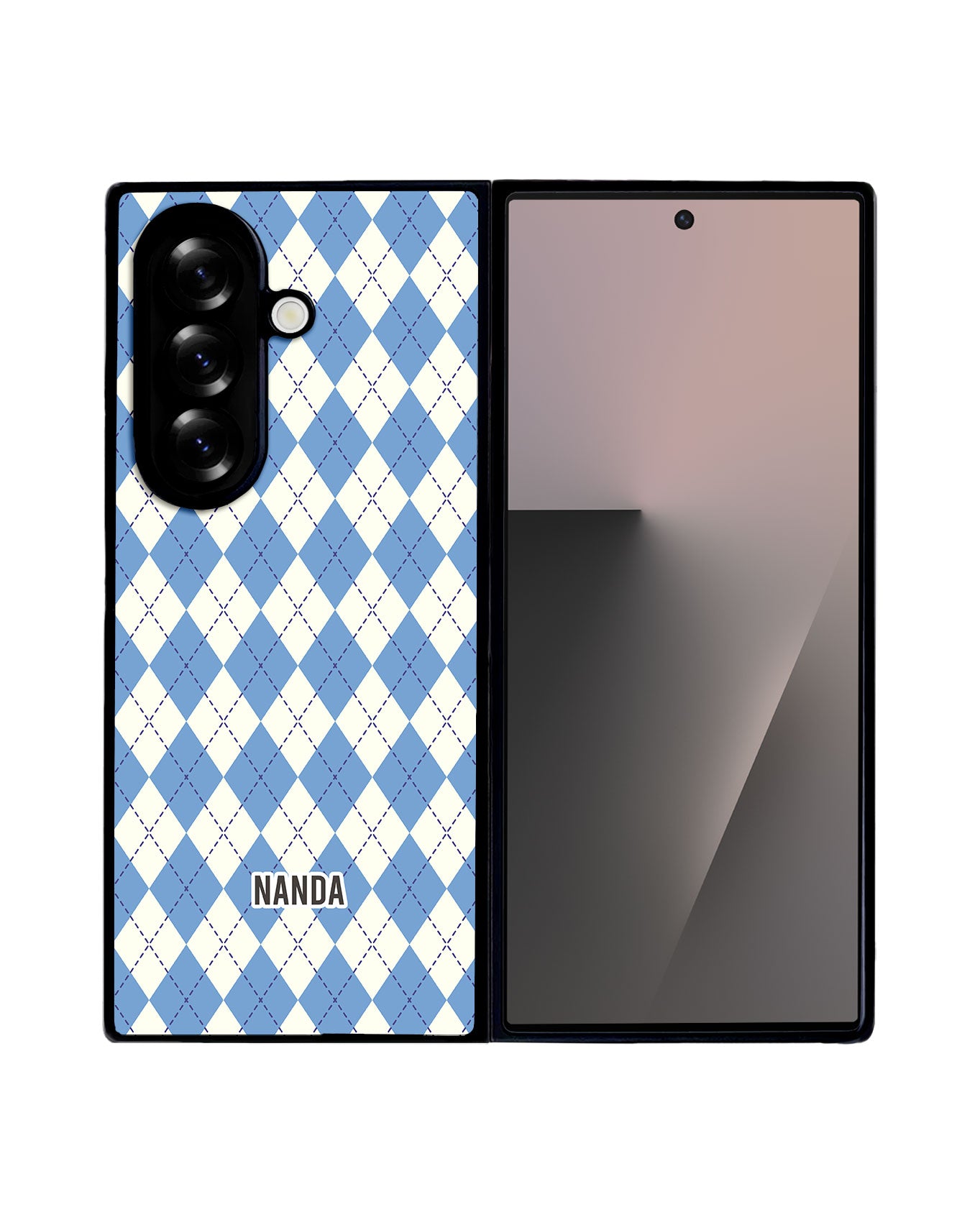 Android Premium Glam Case - Winter Argyle