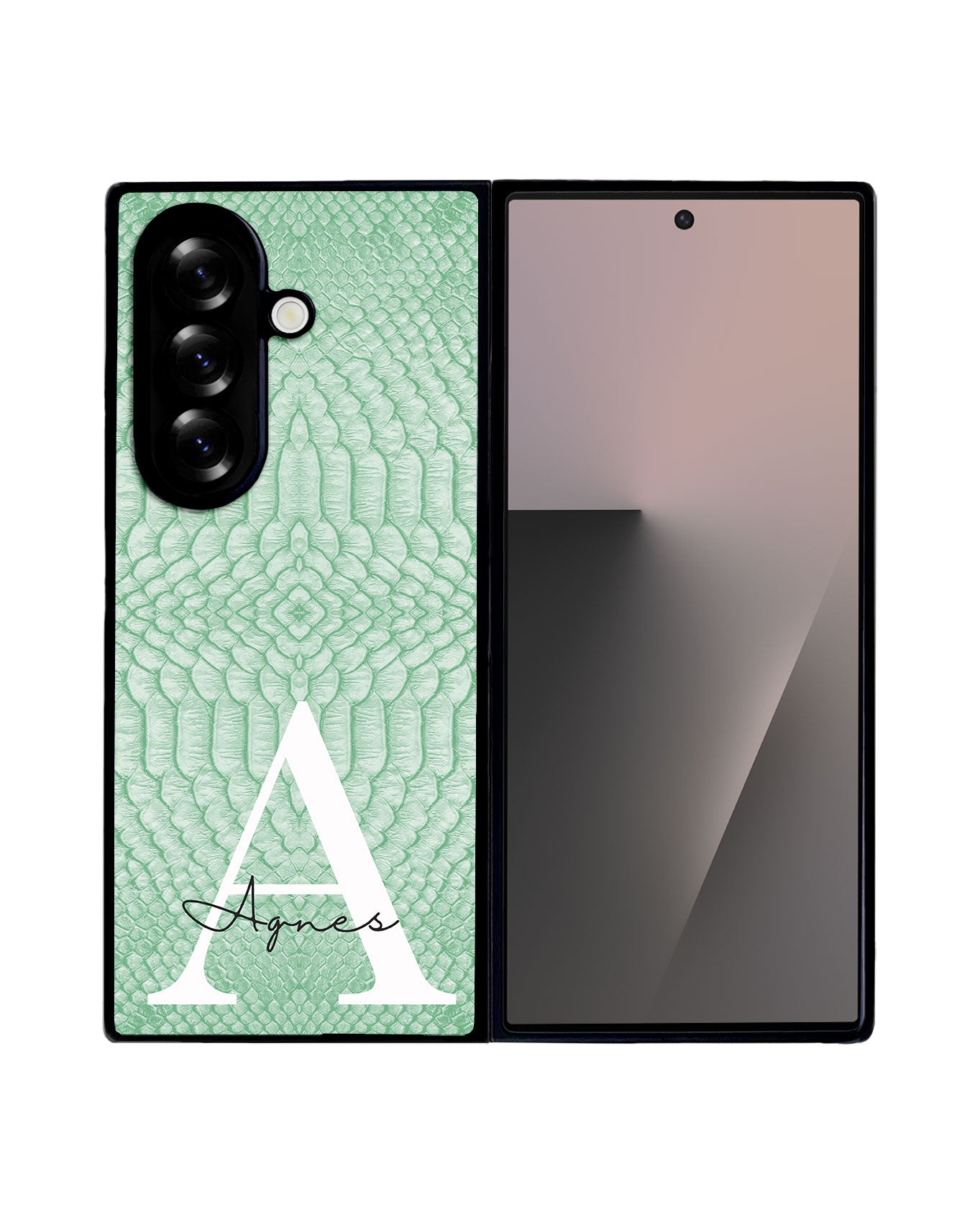 Android Premium Glam Case - Mint green Serpentine