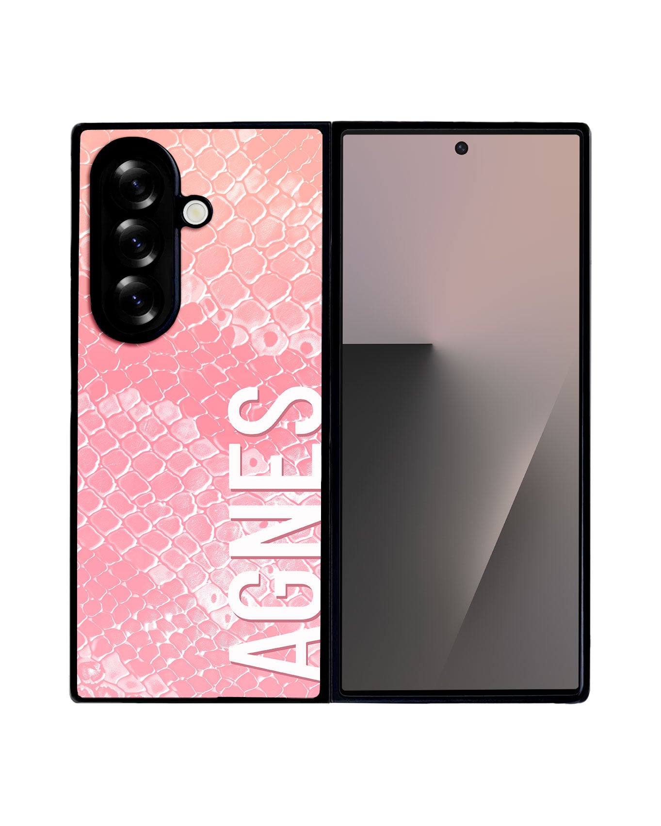 Android Premium Glam Case - Peach Serpentine