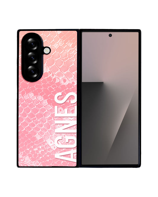 Android Premium Glam Case - Peach Serpentine