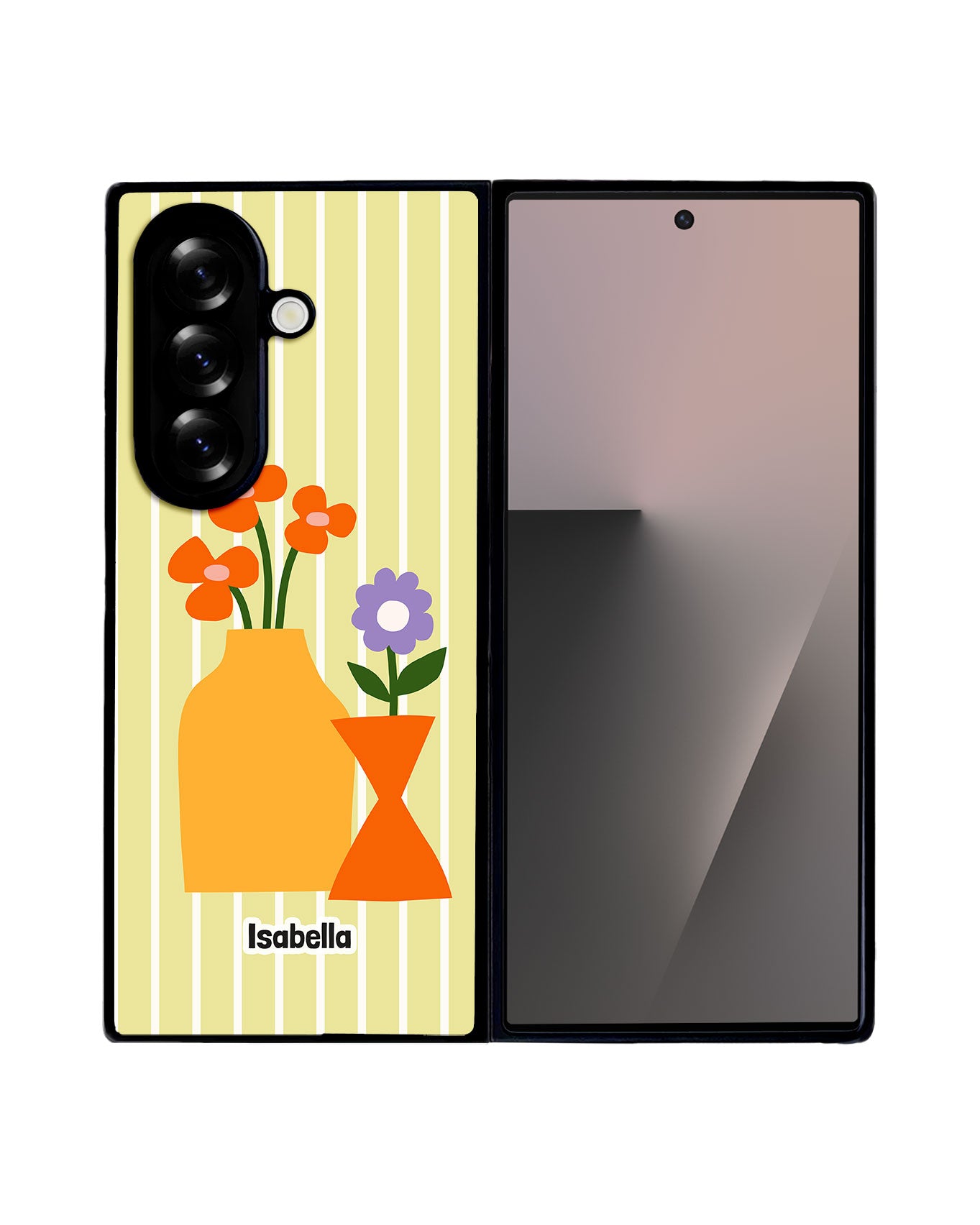Android Premium Glam Case - Tangerine Bloom