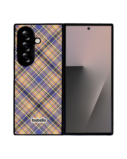 Android Premium Glam Case - Golden Plaid