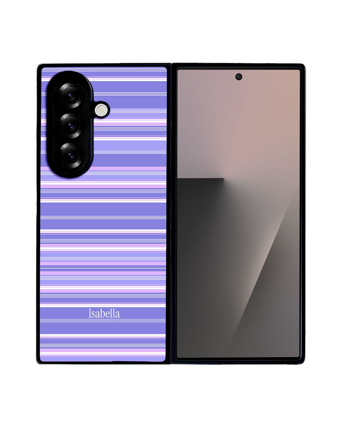 Android Premium Glam Case - Lavender Stripes