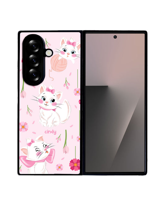 Android Premium Glam Case - Marrie Cat Flower