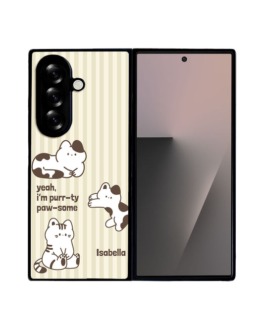 Android Premium Glam Case - Purrty Pawsome