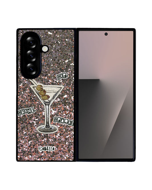Android Premium Glam Case - Sip Shine Sparkle
