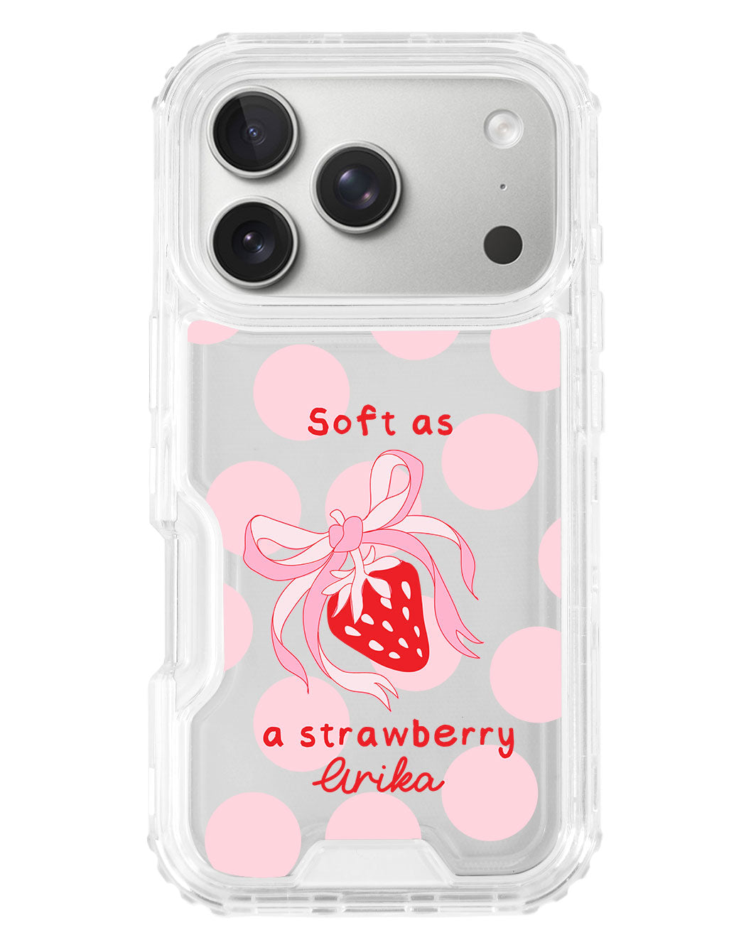 iPhone Triple Armour Case - Strawberry Softie
