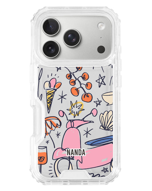 iPhone Triple Armour Case - Vacation Scribbles