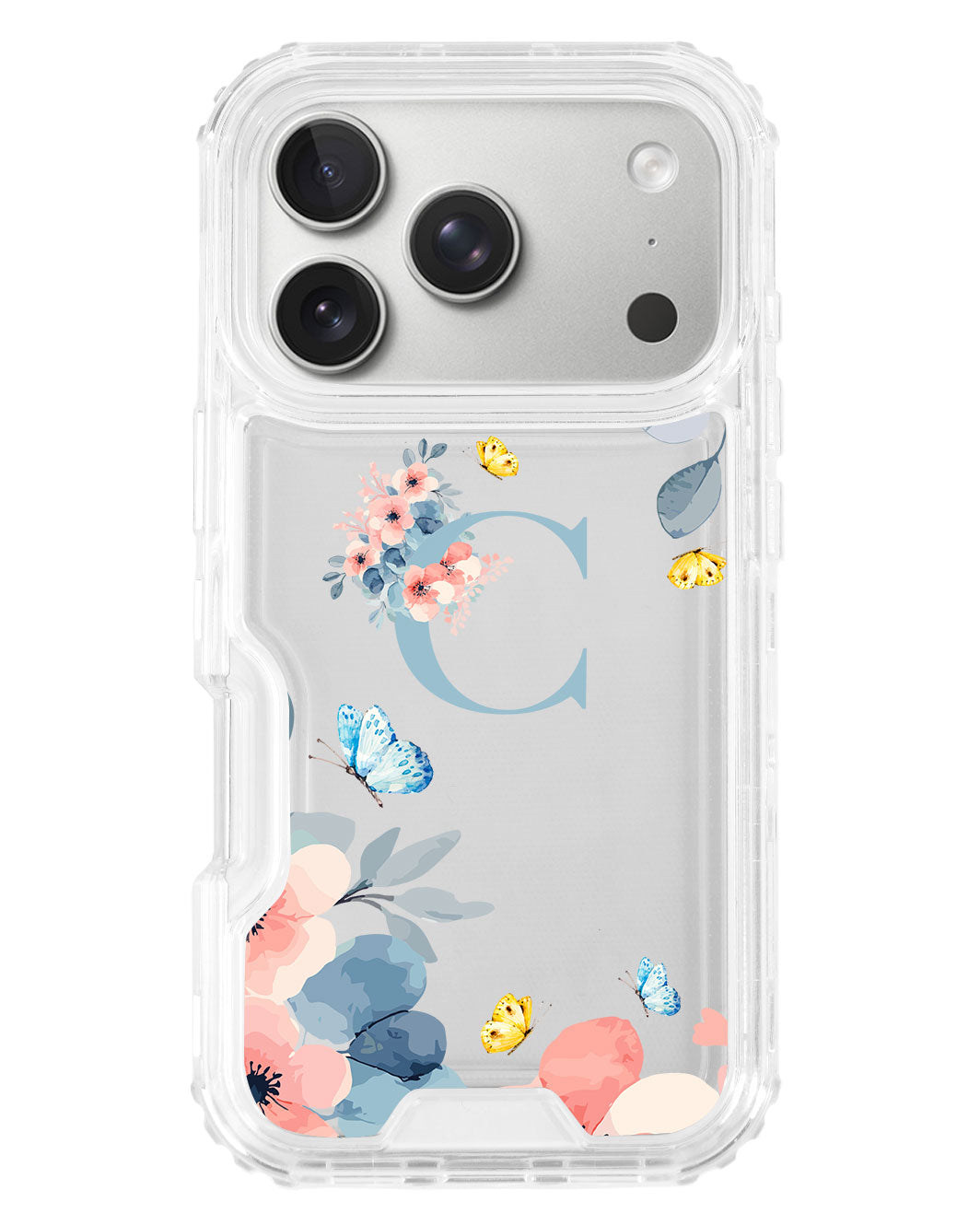 iPhone Triple Armour Case - Flower Blue