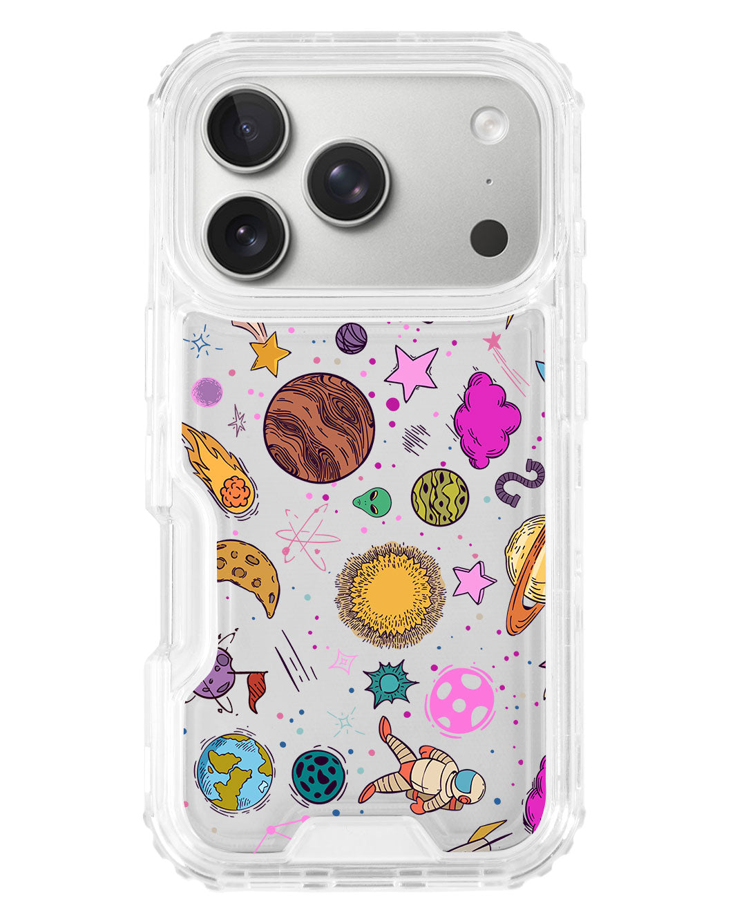iPhone Triple Armour Case - Retro Space