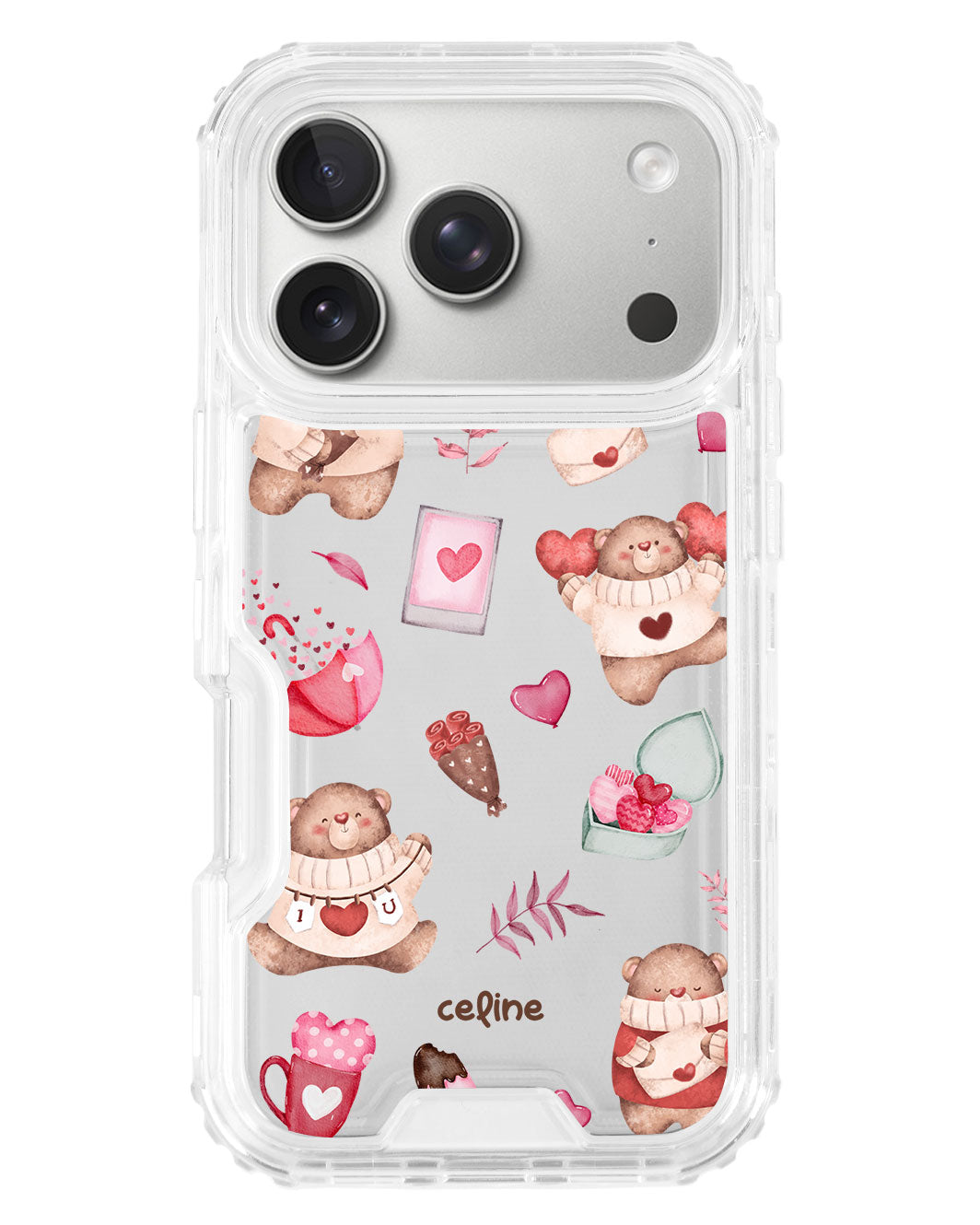 iPhone Triple Armour Case - Valentine With My Bear