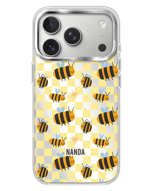 iPhone Mirror Case - Bee Happy