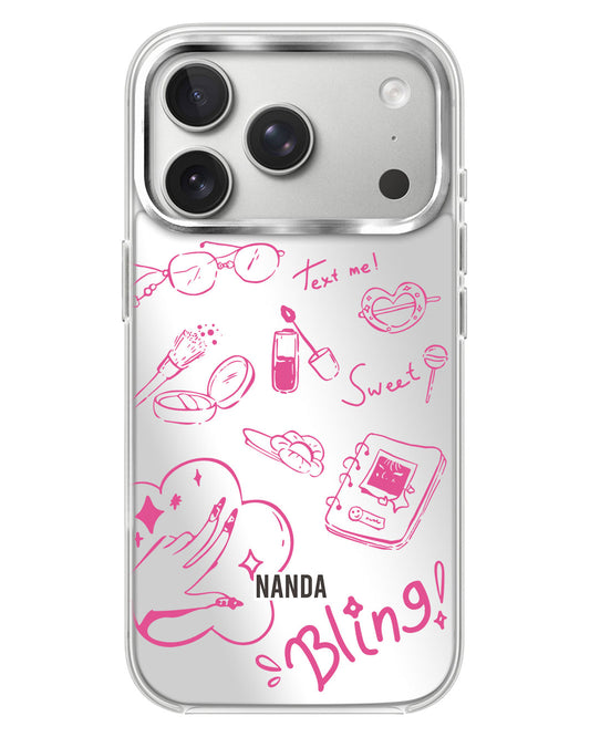 iPhone Mirror Case - Girly Notes