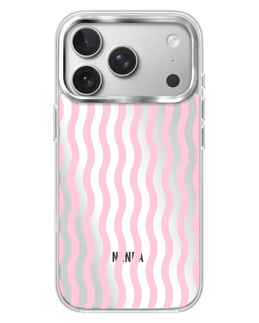 iPhone Mirror Case - Green Ripple