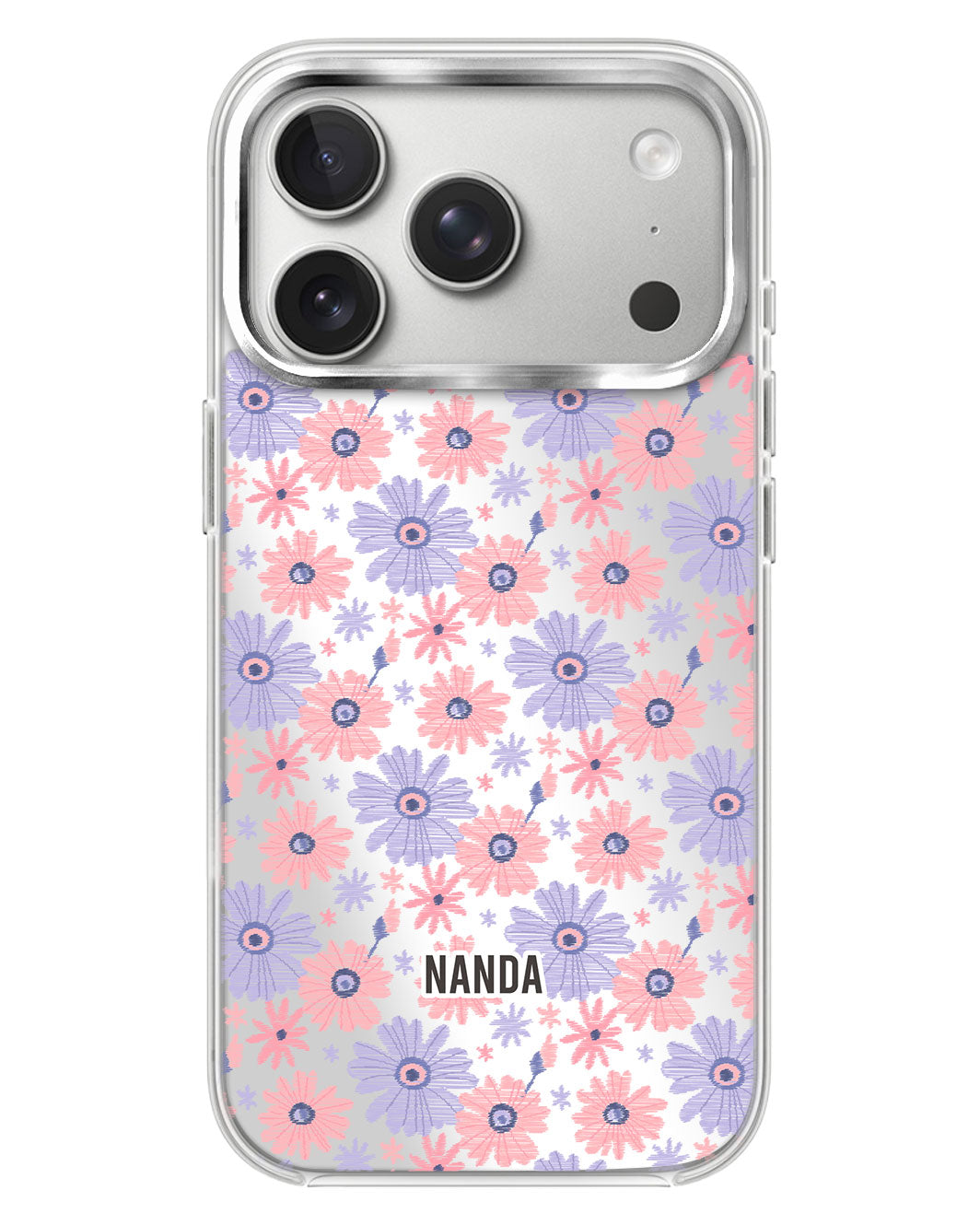 iPhone Mirror Case - Lilac Meadow