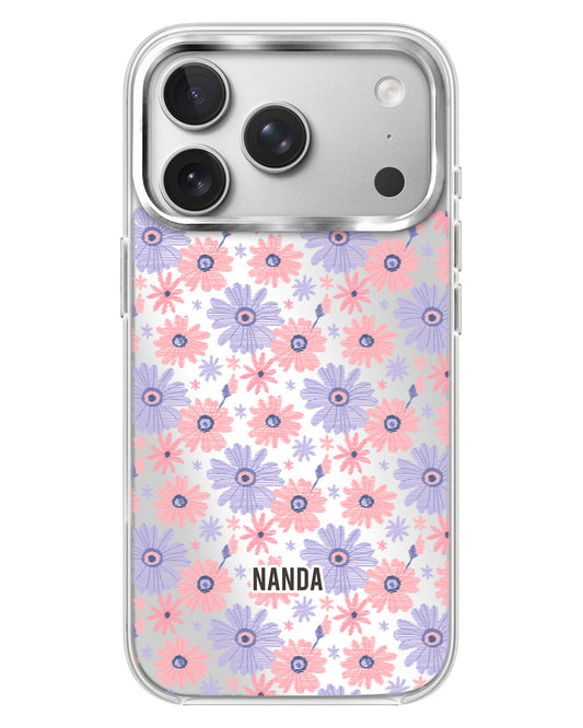 iPhone Mirror Case - Lilac Meadow