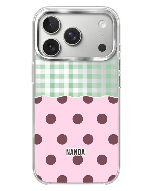 iPhone Mirror Case - Mint Picnic Day