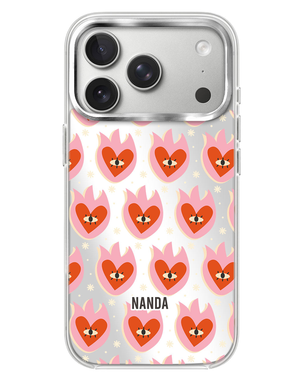 iPhone Mirror Case - Red Sparks