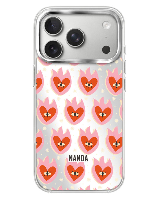 iPhone Mirror Case - Red Sparks