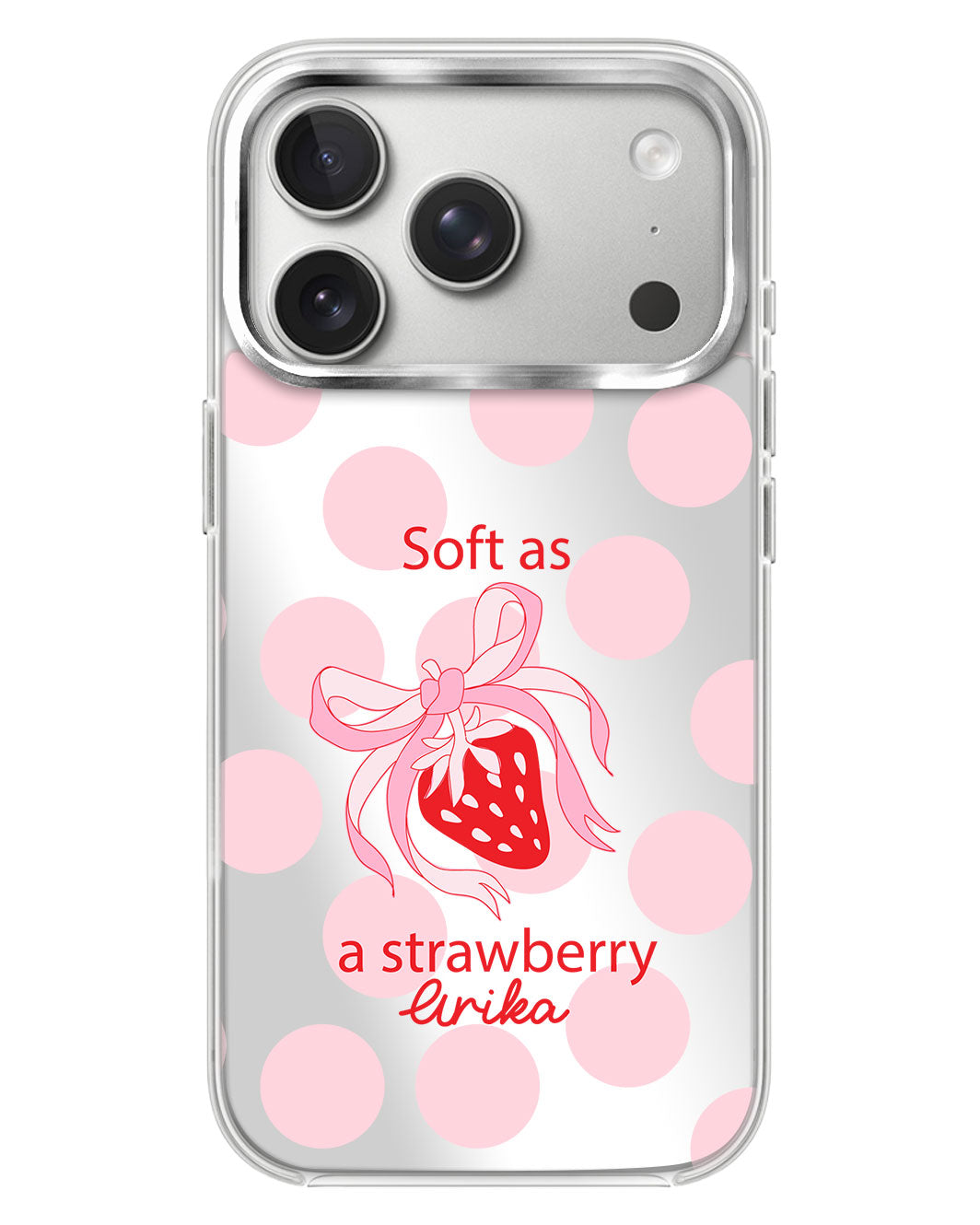 iPhone Mirror Case - Strawberry Softie