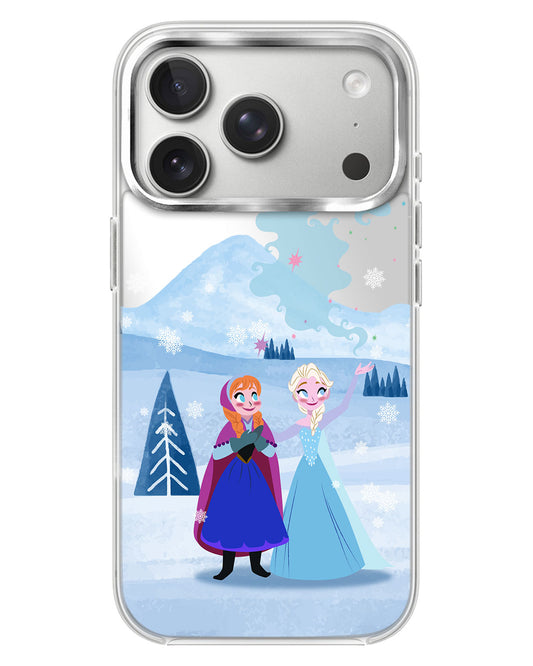 iPhone Mirror Case - Elsa and Anna