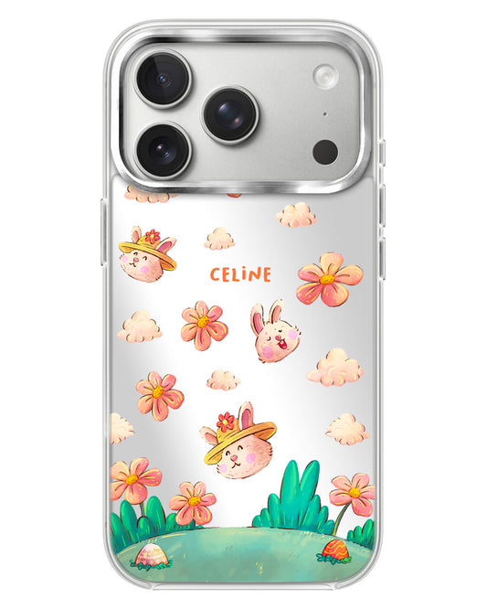 iPhone Mirror Case - Gardening Bunny