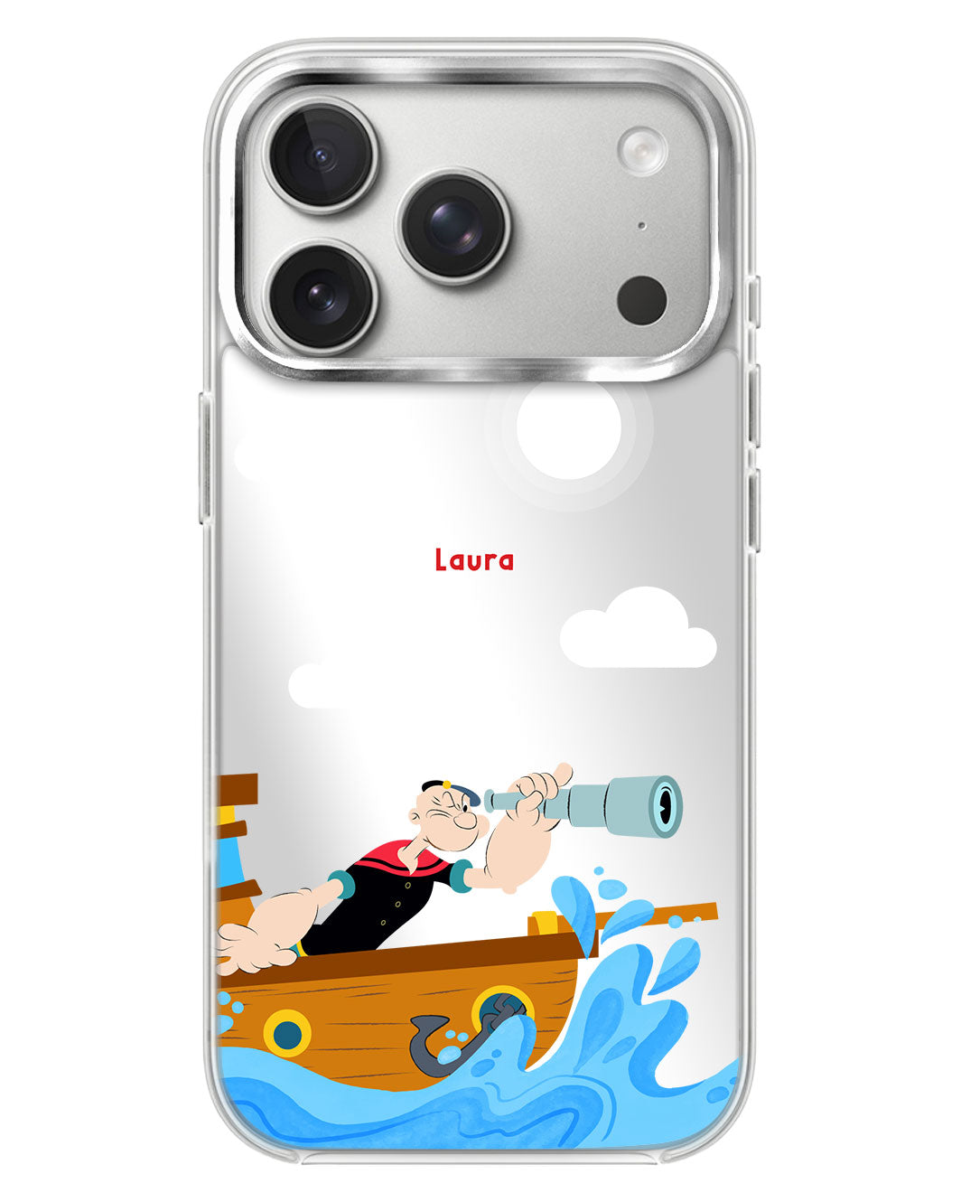 iPhone Mirror Case - Popeye in The Sea