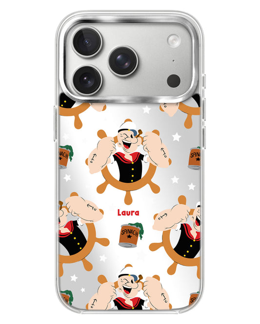 iPhone Mirror Case - Popeye Pattern