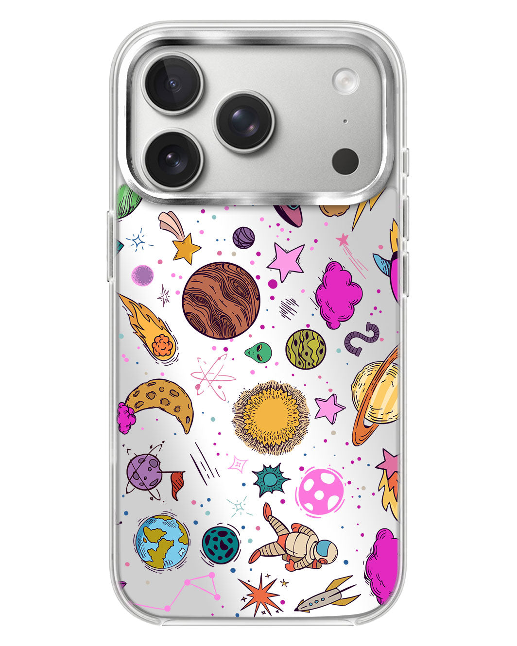 iPhone Mirror Case - Retro Space