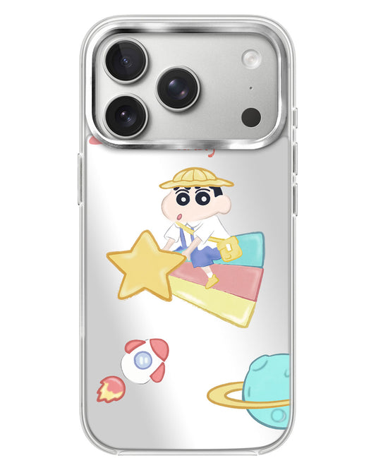iPhone Mirror Case - Shinchan Sky
